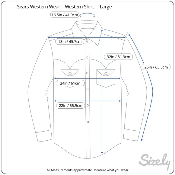 Sears Western wear men pearl snap shirt vintage L - Picture 2 of 7